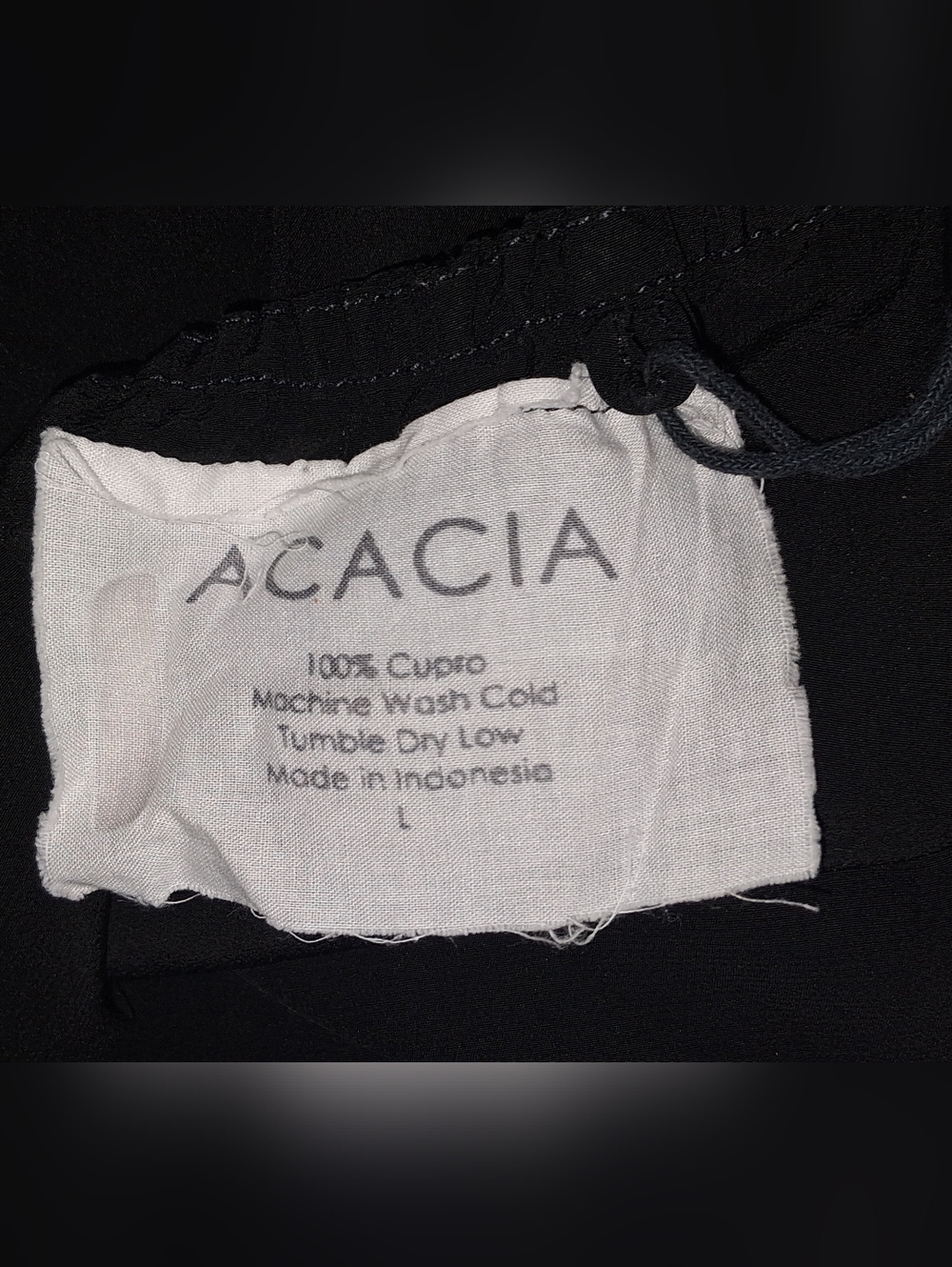 acacia swimwear Silky Black Cupro Maxi Slipdress L - Picture 5 of 8